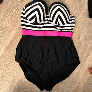 Torrid size 2 one piece bathing suit.